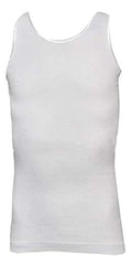 6 Canotte Bimba 7° Spalla Larga Bordo Raso Bianco 100% Cotone Art. OP-106 - Home Shopping Italia 