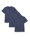 Navigare 513 (Pacco Da 3), Maglietta intima Uomo, Multicolore (Nero/Navi/ Jeans), L confezione da 3 - Home Shopping Italia 