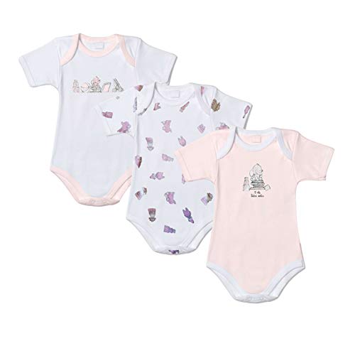 liabel 3 Body Neonato/a Mezza Manica Puro Cotone Felpato Art. 02828/T402 (12 Mesi, Rosa) - Home Shopping Italia 