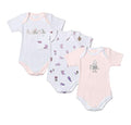 liabel 3 Body Neonato/a Mezza Manica Puro Cotone Felpato Art. 02828/T402 (0/1 Mese, Rosa) - Home Shopping Italia 