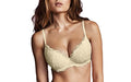 LORMAR Reggiseno push-up Plunge in pizzo frizzante - 4, Cipria - Home Shopping Italia 