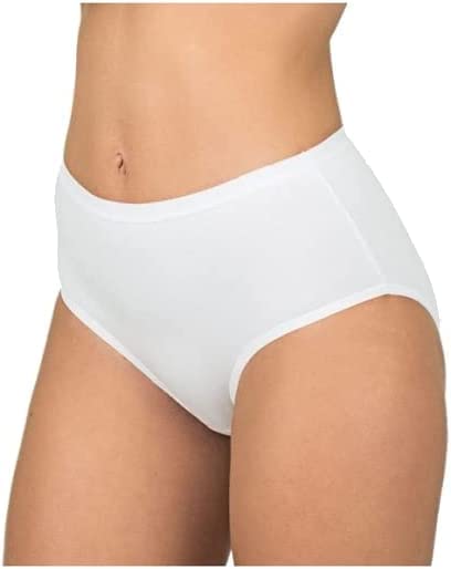 LIABEL Slip Donna Modello Midi, Offerta 6-12 Pezzi, Slip Donna Cotone Art T25 (6 Pezzi Bianco, L) - Home Shopping Italia 