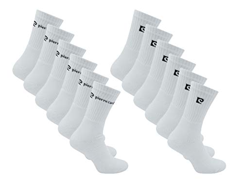 Pierre Cardin 6 paia calzini tennis spugna calza corta (39/42, bianco) - Home Shopping Italia 