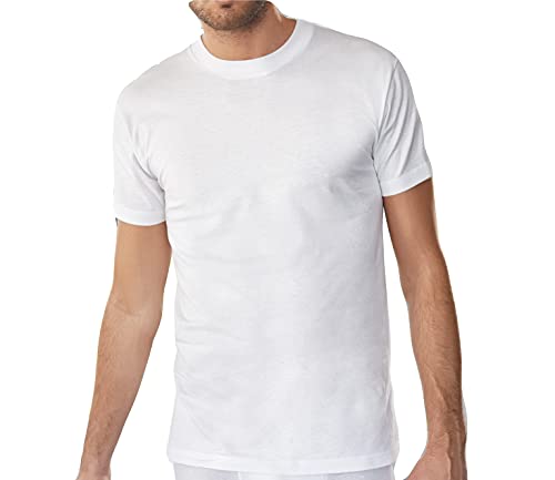NOTTINGHAM 3 Pezzi Maglia Uomo Mezza Manica Girocollo TM6101 in Cotone Jersey (Bianco, 6/XL) - Home Shopping Italia 