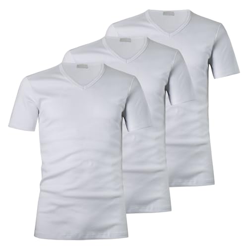 Liabel T-Shirt 2828-53 Uomo Scollo a V Caldo Cotone. Conf. 3pz. Bianco L - Home Shopping Italia 