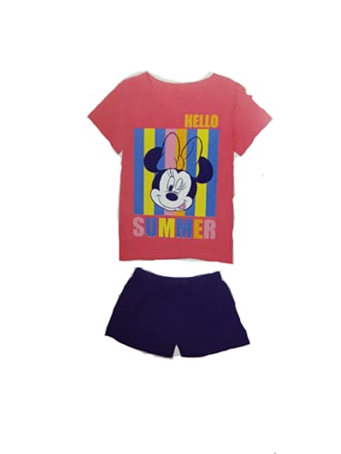 Completo Maglia e Pantaloncino Corto Bambina Disney (Minnie Bianco (DY78A0100), 7 Anni, One_Size) - Home Shopping Italia 