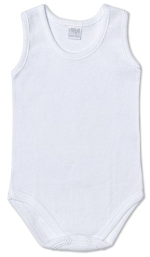 Ellepi AF840NR Body Cotone senza Maniche, Bianco, Taglia 3 Mesi - Home Shopping Italia 