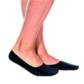 MERITEX CONFEZIONE DA 4 PAIA MINICALZA SALVAPIEDE CON SILICONE SCOLLATA INVISIBILE UOMO DONNA COTONE ELASTICIZZATO - PRODOTTO CERTIFICATO Oeko-Tex - Disponibile nei colori Bianco, Nero, Nudo e Blu - Home Shopping Italia 