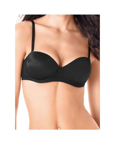 LORMAR Reggiseno Donna A Fascia con Ferretto E Spalline Removibili Colore Nero TG 2-S Art.Pura Fascia - Home Shopping Italia 