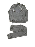 Oronero Pigiama da Donna in Caldo Cotone Lungo Due Pezzi Rosa Grigio Varie Taglie Art. 1015 - Home Shopping Italia 