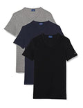 Navigare 570 (Pacco Da 3), Maglietta intima Uomo, Multicolore (Grigio/ Nero/ Navi), S confezione da 3 - Home Shopping Italia 