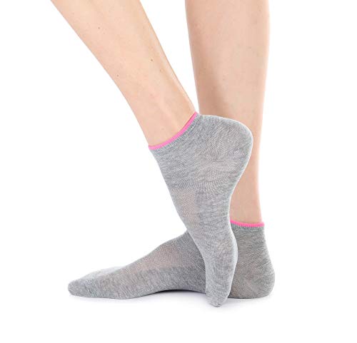 MERITEX - Calza donna corta traspirante Sporty - 36/41, Grigio Chiaro - Home Shopping Italia 