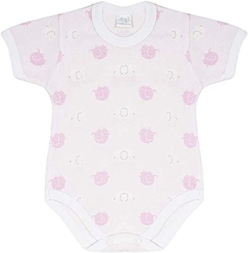 Ellepi (2pz) Body in Cotone Leggero Manica Corta Baby (Fantasia variabile) (18 Mesi, Rosa) - Home Shopping Italia 