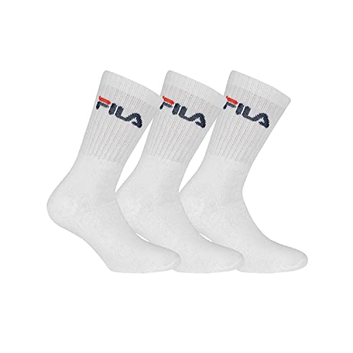 Fila 9 Coppia Calzini, Spugna Calzini da tennis con logo colorato, Unisex (3x pacco da 3) - bianco, 43-46 (9-11 UK) - Home Shopping Italia 