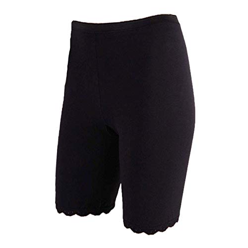 Cotonella Long Donna in Cotone Elasticizzato Art. 3163 - Confezione da 2 Pezzi - Disponibile nei Colori Bianco e Nero - 2 Pezzi Nero 8 - Home Shopping Italia 
