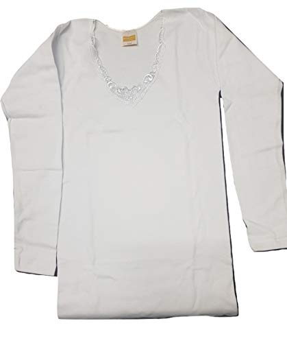 3 Maglie donna Manica Lunga macramè Bianca Caldo Cotone Art. OP-08/L Speedy 5° - Home Shopping Italia 
