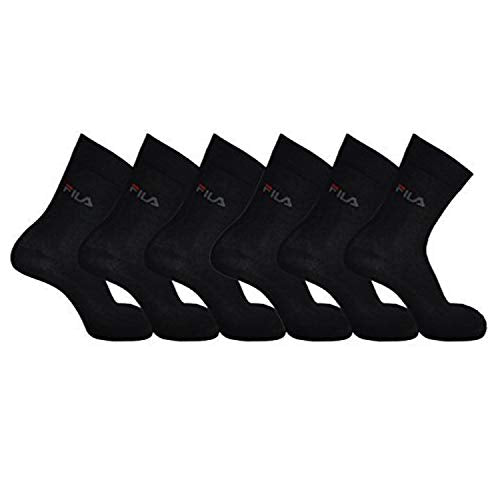 Fila, 6 paia di calze corte modello STREET in cotone elasticizzato. Nero 39/42 - Home Shopping Italia 