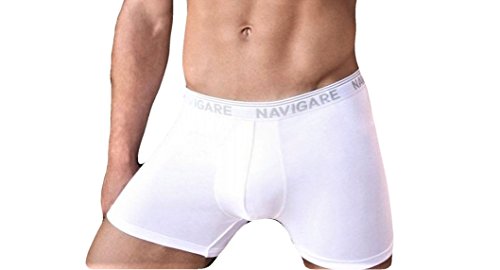 NAVIGARE UNDERWEAR Confezione da N. 6 Boxer Uomo in Morbido Cotone Stretch Jersey Elastico Esterno Stampato, Massima Vestibilita'. Disponibile negli Assortimenti Bianco e Colorato - Home Shopping Italia 