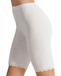 Cotonella Long Donna in Cotone Elasticizzato Art. 3163 - Confezione da 2 Pezzi - Disponibile nei Colori Bianco e Nero - 2 Pezzi Bianco 3 - Home Shopping Italia 
