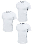 Enrico Coveri 3 t-Shirt Uomo Mezza Manica Girocollo in Cotone Pettinato Art. ET1100 (Bianco, 7/XXL) - Home Shopping Italia 