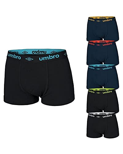 Umbro Pack 6 Paia Slip/Boxer Uomo Cotone Elasticizzato Art.715/716 (Pack 6 Paia Boxer Art.716-5 / L) - Home Shopping Italia 