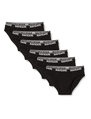 Navigare 574/E Slip, Nero, X-Large (Taglia produttore:6), Pacco da 6, Uomo - Home Shopping Italia 