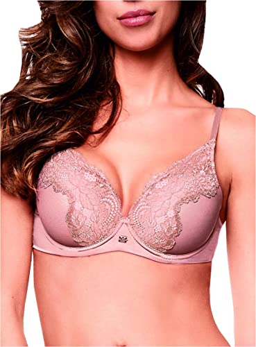 LORMAR 1 Pezzo Reggiseno Donna Plunge Saten Balconcino in Pizzo con Ferretto - Coppa C, PHARD 4C - Home Shopping Italia 