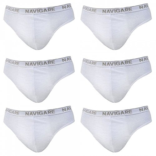 NAVIGARE UNDERWEAR CONFEZIONE DA N. 6 SLIP UOMO IN MORBIDO COTONE STRETCH JERSEY ELASTICO ESTERNO STAMPATO, MASSIMA VESTIBILITA'. Disponibile negli Assortimenti Bianco e Colorato - Home Shopping Italia 