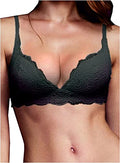 LORMAR Reggiseno senza ferretto imbottito Vela in pizzo frizzante - 2, Nero - Home Shopping Italia 