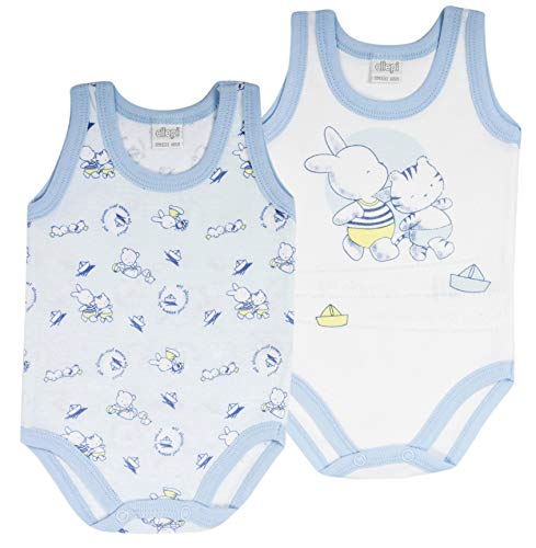 Confezione da 2 Body Americano Spalla Larga Neonato NEONATA in Cotone 100% Disponibile in Tre Varianti Colore. Le Fantasie Sono Legate alla stagionalitÃ  - Home Shopping Italia 