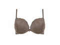LORMAR Reggiseno Balconcino Double Pizzo Coppe Super Push UP 2 Taglie in piÃ¹ (1, Corteccia) - Home Shopping Italia 