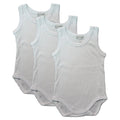 3 Body neonata/o Spalla Larga 100% Cotone Art. 05832B/T457 Bianco (9 Mesi) - Home Shopping Italia 