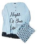 Singolare Pigiama Donna Lungo Serafino Cotone Due Pezzi Art. P1170 - Home Shopping Italia 