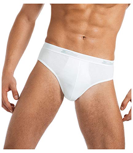 Set 6 Slip Uomo COTONELLA Bianco / Nero Cotone Bielastico Art.2383 ( 6 Slip Bianco - 5 / L) - Home Shopping Italia 
