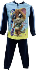 Pigiama Bambino Invernale 44 Gatti, Pigiama Caldo Cotone, Pigiama Bambino Felpato, Disney, Marvel (1069 Blu Royal, 7 Anni) - Home Shopping Italia 