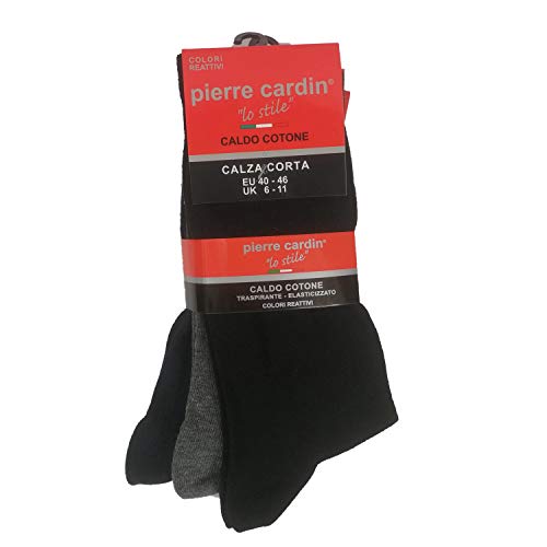 Pierre Cardin CALZINI, CALDO COTONE 6 PAIA,COLORI ASSORTITI,CALZA CORTA Colori Assortiti Taglia 40/46 - Home Shopping Italia 