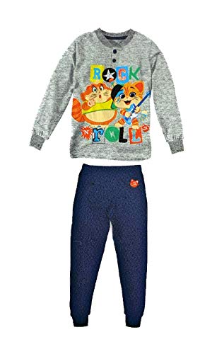 Pigiama Bambino Invernale 44 Gatti Pigiama in Felpa, Pigiama Bambino Felpato Disney Marvel (1070 Grigio Melange, 4 Anni) - Home Shopping Italia 