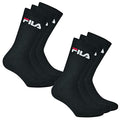 Fila 6 Paia Calzini, Spugna Calzini da tennis con logo colorato, Unisex (2x PACCO DA 3) - Nero, 35-38 (3-5 UK) - Home Shopping Italia 