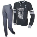 SICEM Pigiama Serafino Uomo Manica Lunga Cotone Interlock Art. JU14116 Fino alla Fine Bianconeri - Home Shopping Italia 
