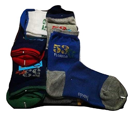 6 paia calza bimbo corto in cotone mercerizzato art. Junior 158 - Enrico Coveri - Home Shopping Italia 