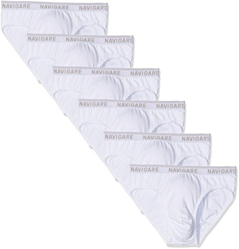 Navigare 574/E Slip, Bianco, XX-Large (Taglia produttore:7), Pacco da 6, Uomo - Home Shopping Italia 