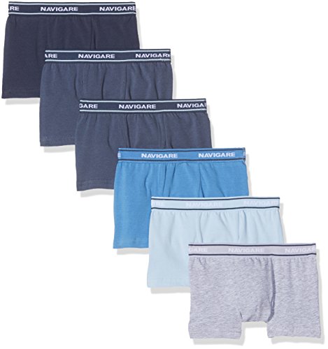 Navigare 13022 Boxer, Multicolore (Navy / Jeans / Jeans / Bluette / Azzurro / Grigio), 7-8 Anni (Taglia produttore:6), Pacco da 6, Bambino - Home Shopping Italia 