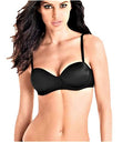 Reggiseno Lormar Donna Pura Fascia Graduata Spalline Staccabili Vari Colori GIOSAL-Nero-3 - Home Shopping Italia 