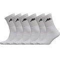 Kappa 6 Paia Calze Calzini Tennis in Spugna In Cotone Ring MOD. K002 (45/47, Nero) - Home Shopping Italia 