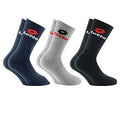 8 paia di calze da tennis in cotone spugna con rinforzo su punta e tallone. Prodotto Italiano. ASSORTITO 43/46 - Home Shopping Italia 