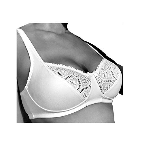 GIOS Reggiseno ricamato cotone e lycra senza ferretto art. 974-8, Nero - Home Shopping Italia 