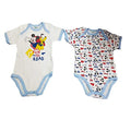 2 Body Americano Neonato/a Mezza Manica in Cotone Caldo Minnie e Mickey Disney (24 Mesi, WF2002) - Home Shopping Italia 