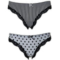 Confezione 6 pezzi intimo donna panty brasiliano perizoma slip midi slip vita bassa colorazioni assortite fantasie a seconda della disponibilità - Home Shopping Italia 