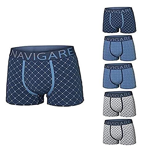 3 Pezzi di Boxer Linea Moda Tinta Unita Fantasia a Righe Forme Geometriche Cotone Elasticizzato Immagine INDICATIVA - Home Shopping Italia 