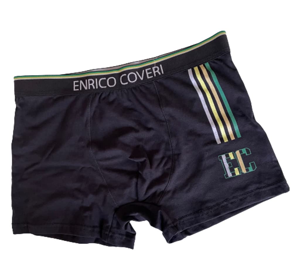 Slip e Boxer (6 Paia) da Uomo Cotone Elasticizzato Elastico Esterno Colori Assortiti Art. EB1200 e ES1200 - Enrico Coveri - Home Shopping Italia 